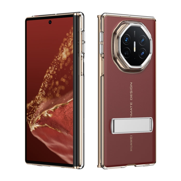 For Huawei Mate XT Ultimate Ice-Cold Holder PC Hybrid TPU Phone Case(Silver)