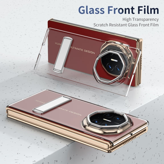 For Huawei Mate XT Ultimate Ice-Cold Holder PC Hybrid TPU Phone Case(Silver)