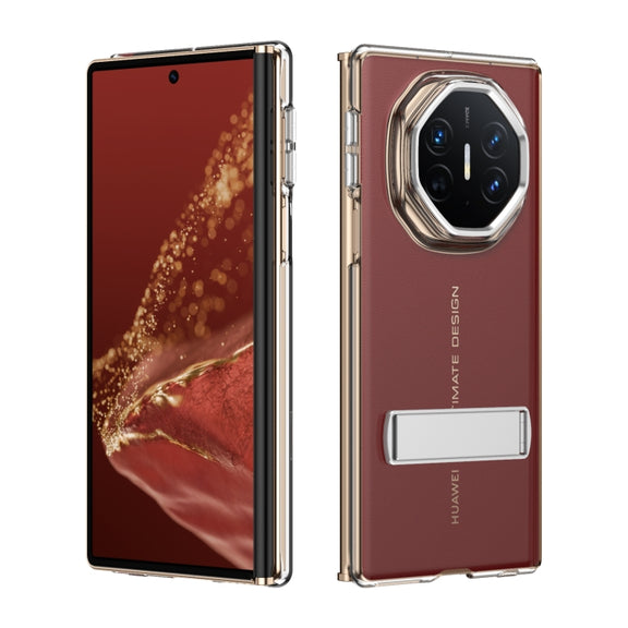 For Huawei Mate XT Ultimate Ice-Cold Holder PC Hybrid TPU Phone Case(Silver)