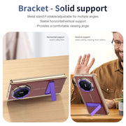 For Huawei Mate XT Ultimate Ice-Cold Holder PC Hybrid TPU Phone Case(Purple)