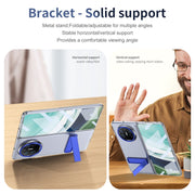 For Huawei Mate X3 Ice-Cold Holder PC Hybrid TPU Phone Case(Blue)