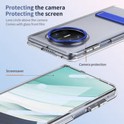 For Huawei Mate X3 Ice-Cold Holder PC Hybrid TPU Phone Case(Blue)