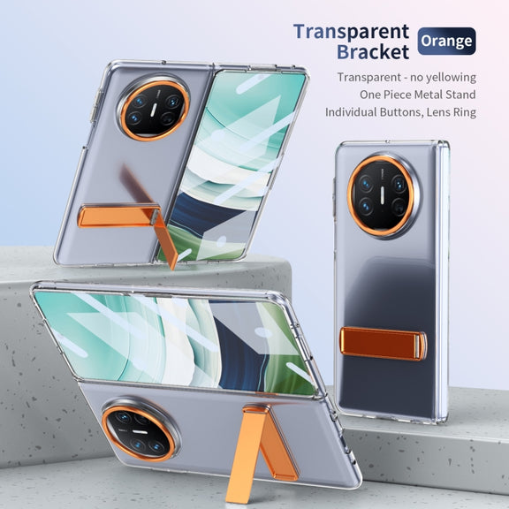 For Huawei Mate X3 Ice-Cold Holder PC Hybrid TPU Phone Case(Orange)