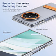For Huawei Mate X3 Ice-Cold Holder PC Hybrid TPU Phone Case(Orange)