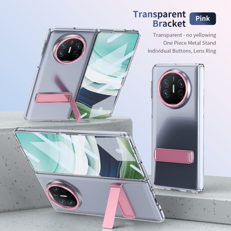 For Huawei Mate X3 Ice-Cold Holder PC Hybrid TPU Phone Case(Pink)