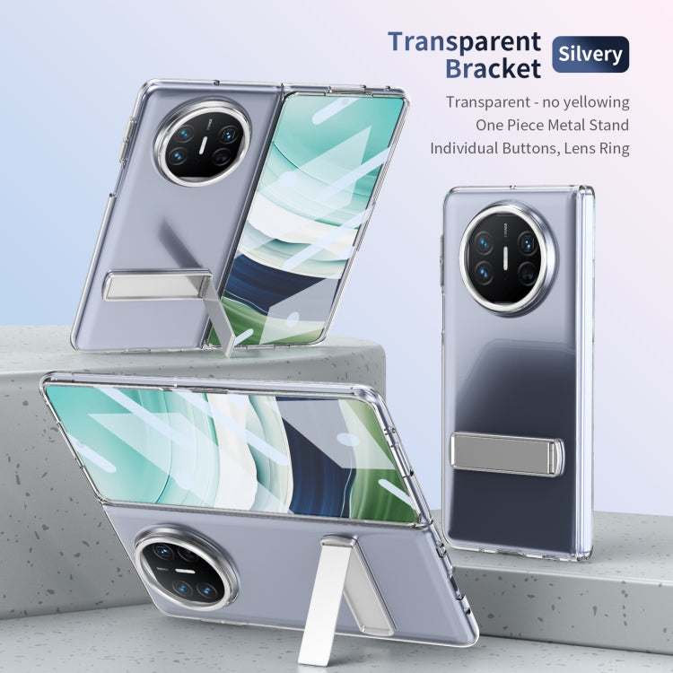 For Huawei Mate X3 Ice-Cold Holder PC Hybrid TPU Phone Case(Silver)