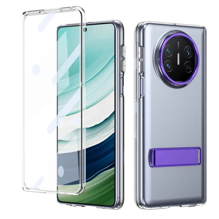 For Huawei Mate X3 Ice-Cold Holder PC Hybrid TPU Phone Case(Purple)