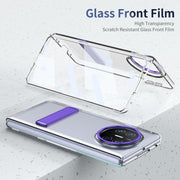 For Huawei Mate X3 Ice-Cold Holder PC Hybrid TPU Phone Case(Purple)