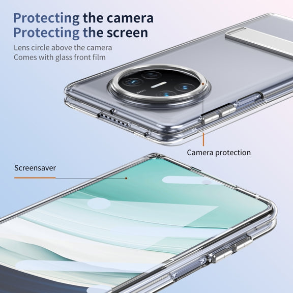 For Huawei Mate X5 Ice-Cold Holder PC Hybrid TPU Phone Case(Silver)