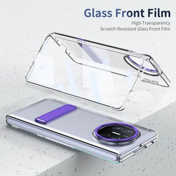 For Huawei Mate X5 Ice-Cold Holder PC Hybrid TPU Phone Case(Purple)