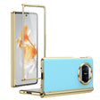 For Huawei Mate X3 Integrated AG Frosted Vacuum Plating Phone Case(Ice Blue) - Huawei Cases by PMC TechLife | Online Shopping South Africa | PMC TechLife | Buy Now Pay Later Mobicred