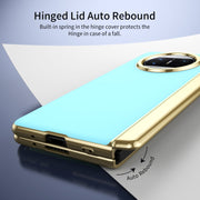 For Huawei Mate X3 Integrated AG Frosted Vacuum Plating Phone Case(Ice Blue)