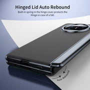 For Huawei Mate X3 Integrated AG Frosted Vacuum Plating Phone Case(Black)