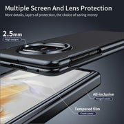 For Huawei Mate X3 Integrated AG Frosted Vacuum Plating Phone Case(Black)