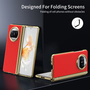 For Huawei Mate X3 Integrated AG Frosted Vacuum Plating Phone Case(Red)