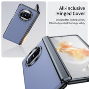 For Huawei Mate X3 Integrated AG Frosted Vacuum Plating Phone Case(Blue)