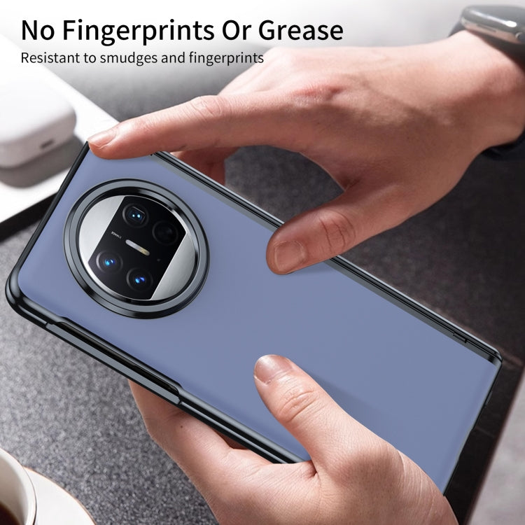 For Huawei Mate X3 Integrated AG Frosted Vacuum Plating Phone Case(Blue)