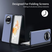 For Huawei Mate X3 Integrated AG Frosted Vacuum Plating Phone Case(Blue)