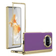 For Huawei Mate X3 Integrated AG Frosted Vacuum Plating Phone Case(Purple) - Huawei Cases by PMC TechLife | Online Shopping South Africa | PMC TechLife | Buy Now Pay Later Mobicred