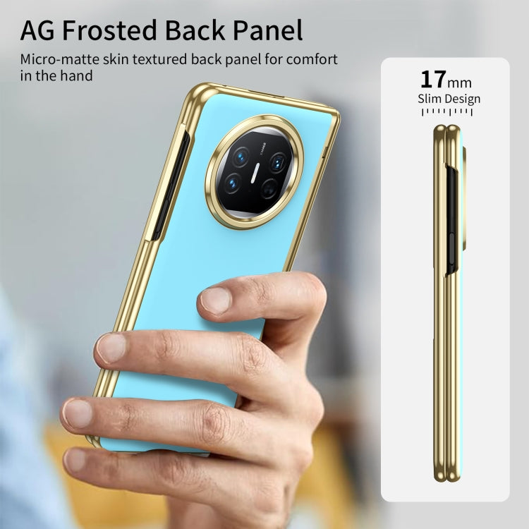For Huawei Mate X5 Integrated AG Frosted Vacuum Plating Phone Case(Ice Blue)