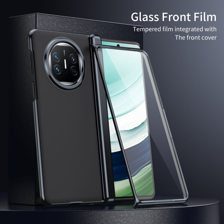 For Huawei Mate X5 Integrated AG Frosted Vacuum Plating Phone Case(Black)