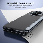 For Huawei Mate X5 Integrated AG Frosted Vacuum Plating Phone Case(Black)