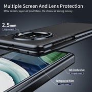 For Huawei Mate X5 Integrated AG Frosted Vacuum Plating Phone Case(Black)