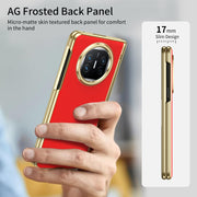 For Huawei Mate X5 Integrated AG Frosted Vacuum Plating Phone Case(Red)