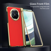 For Huawei Mate X5 Integrated AG Frosted Vacuum Plating Phone Case(Red)