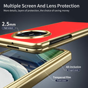 For Huawei Mate X5 Integrated AG Frosted Vacuum Plating Phone Case(Red)