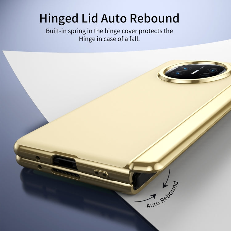 For Huawei Mate X5 Integrated AG Frosted Vacuum Plating Phone Case(Gold)
