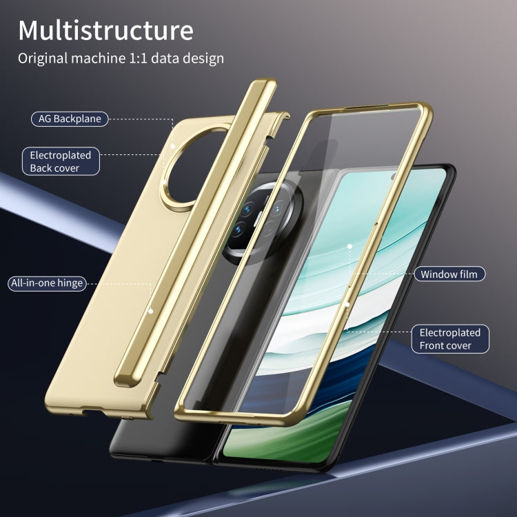 For Huawei Mate X5 Integrated AG Frosted Vacuum Plating Phone Case(Gold)