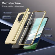 For Huawei Mate X5 Integrated AG Frosted Vacuum Plating Phone Case(Gold)