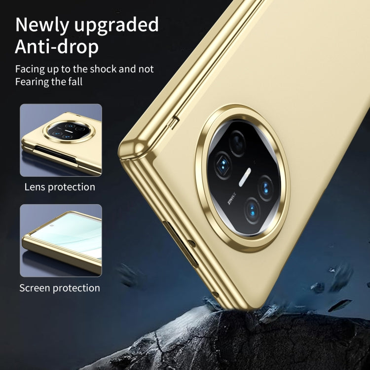 For Huawei Mate X5 Integrated AG Frosted Vacuum Plating Phone Case(Gold)