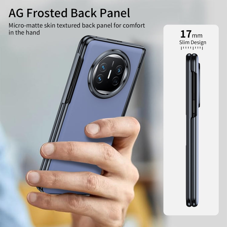 For Huawei Mate X5 Integrated AG Frosted Vacuum Plating Phone Case(Blue)