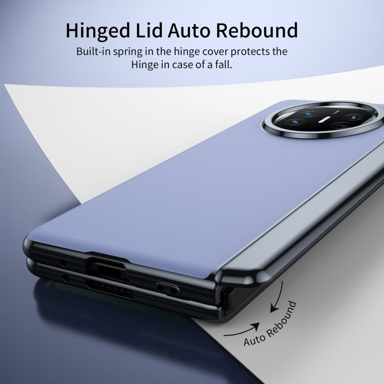 For Huawei Mate X5 Integrated AG Frosted Vacuum Plating Phone Case(Blue)