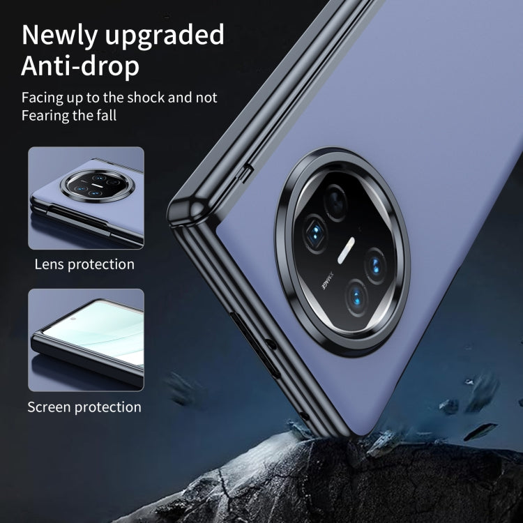 For Huawei Mate X5 Integrated AG Frosted Vacuum Plating Phone Case(Blue)