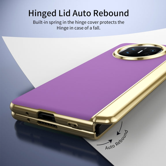 For Huawei Mate X5 Integrated AG Frosted Vacuum Plating Phone Case(Purple)