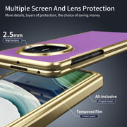 For Huawei Mate X5 Integrated AG Frosted Vacuum Plating Phone Case(Purple)