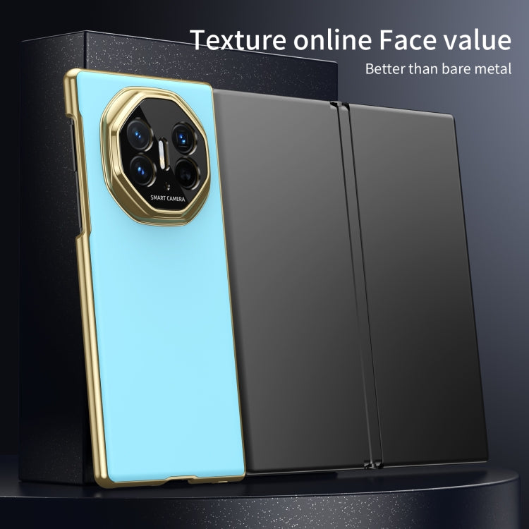 For Huawei Mate XT Ultimate Design Integrated AG Frosted Vacuum Plating Phone Case(Ice Blue)