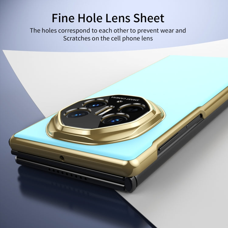 For Huawei Mate XT Ultimate Design Integrated AG Frosted Vacuum Plating Phone Case(Ice Blue)