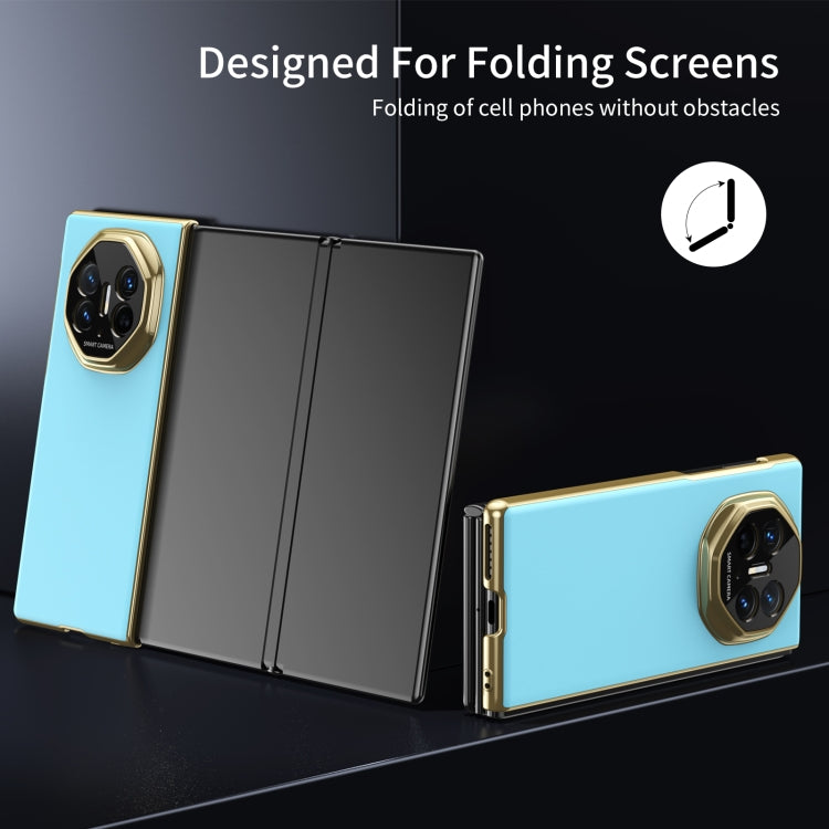 For Huawei Mate XT Ultimate Design Integrated AG Frosted Vacuum Plating Phone Case(Ice Blue)