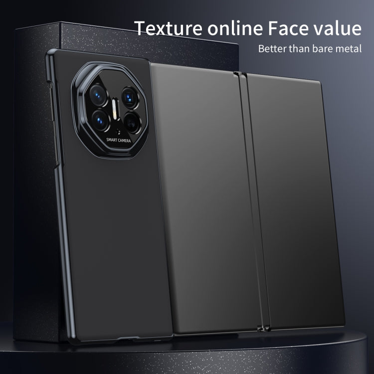 For Huawei Mate XT Ultimate Design Integrated AG Frosted Vacuum Plating Phone Case(Black)