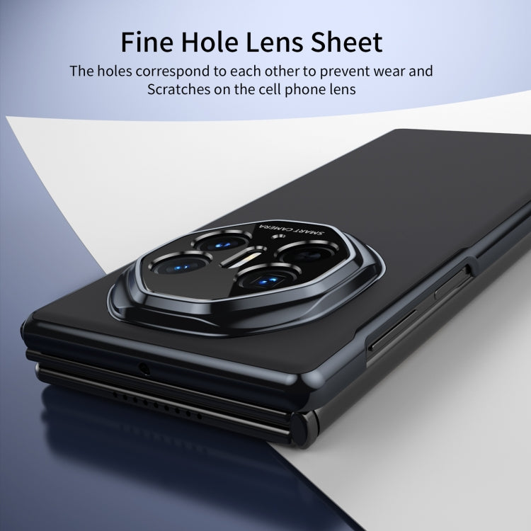 For Huawei Mate XT Ultimate Design Integrated AG Frosted Vacuum Plating Phone Case(Black)