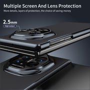 For Huawei Mate XT Ultimate Design Integrated AG Frosted Vacuum Plating Phone Case(Black)