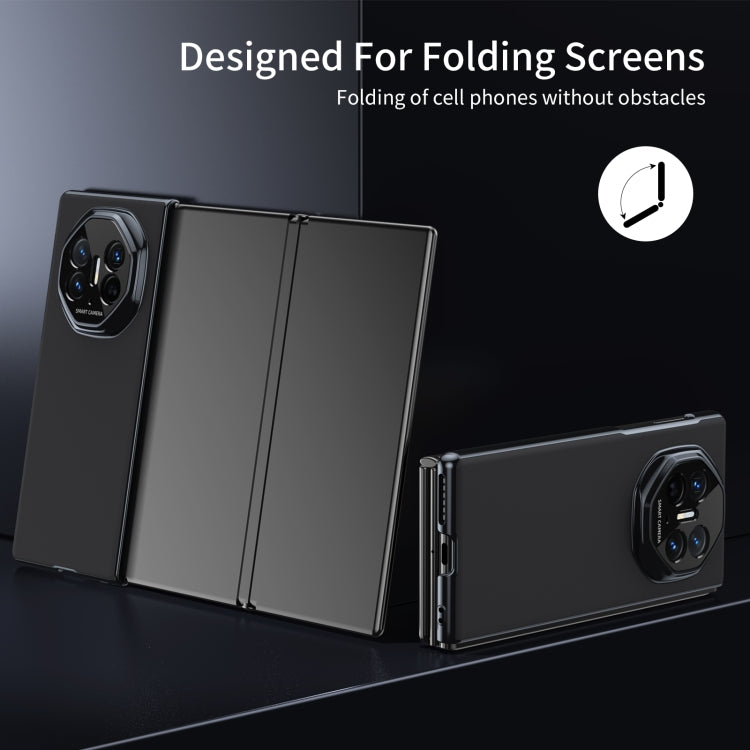 For Huawei Mate XT Ultimate Design Integrated AG Frosted Vacuum Plating Phone Case(Black)