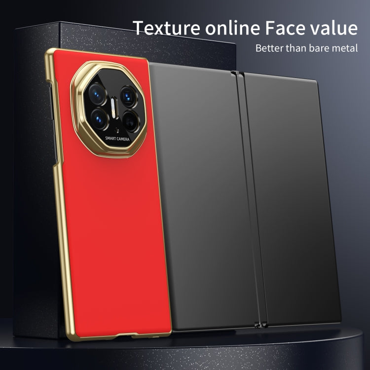 For Huawei Mate XT Ultimate Design Integrated AG Frosted Vacuum Plating Phone Case(Red)