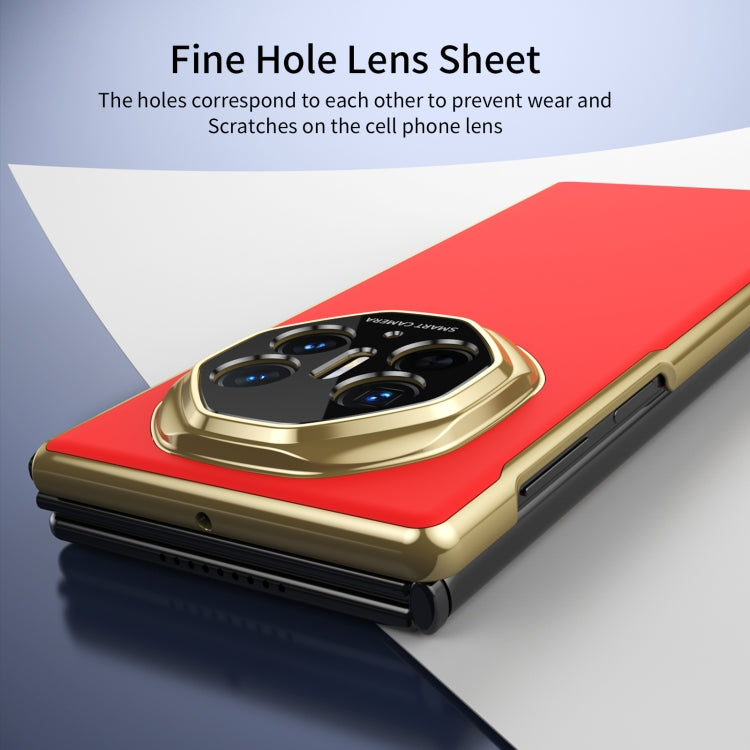 For Huawei Mate XT Ultimate Design Integrated AG Frosted Vacuum Plating Phone Case(Red)