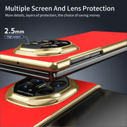 For Huawei Mate XT Ultimate Design Integrated AG Frosted Vacuum Plating Phone Case(Red)