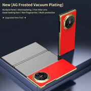 For Huawei Mate XT Ultimate Design Integrated AG Frosted Vacuum Plating Phone Case(Red)